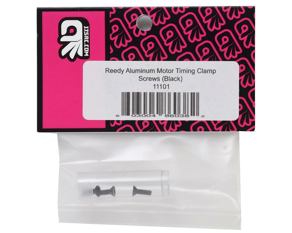 175RC Reedy S-Plus/540-M3 Aluminum Motor Timing Clamp Screws (Black) (3) 4 175RC Reedy S-Plus/540-M3 Aluminum Motor Timing Clamp Screws (Black) (3) - Image 2