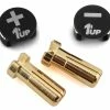1UP Racing LowPro Bullet Plug Grips W/5mm Bullets (Black/Black) 1 1UP Racing LowPro Bullet Plug Grips W/5mm Bullets (Black/Black) -SAVOX Shop 1up190412