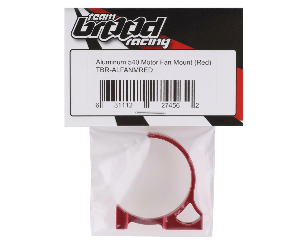 Team Brood Aluminum 540 Motor Fan Mount (Red) (Fits 25mm, 30mm & 35mm) 4 Team Brood Aluminum 540 Motor Fan Mount (Red) (Fits 25mm, 30mm & 35mm) - Image 2