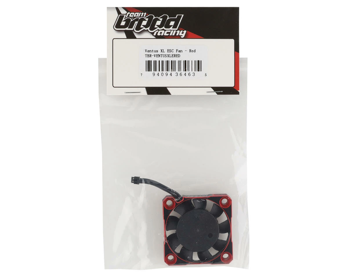 Team Brood Ventus XL Aluminum 40mm ESC Fan W/Micro Plug (Red) 4 Team Brood Ventus XL Aluminum 40mm ESC Fan W/Micro Plug (Red) - Image 2