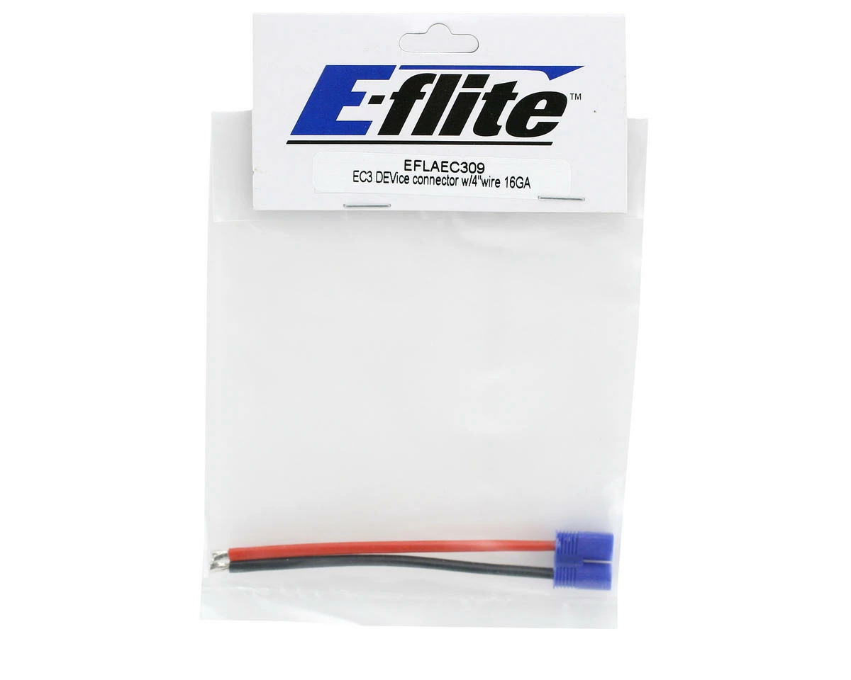 E-Flite EC3 Device Connector W/4" Wire (16GA) 4 E-Flite EC3 Device Connector W/4" Wire (16GA) - Image 2