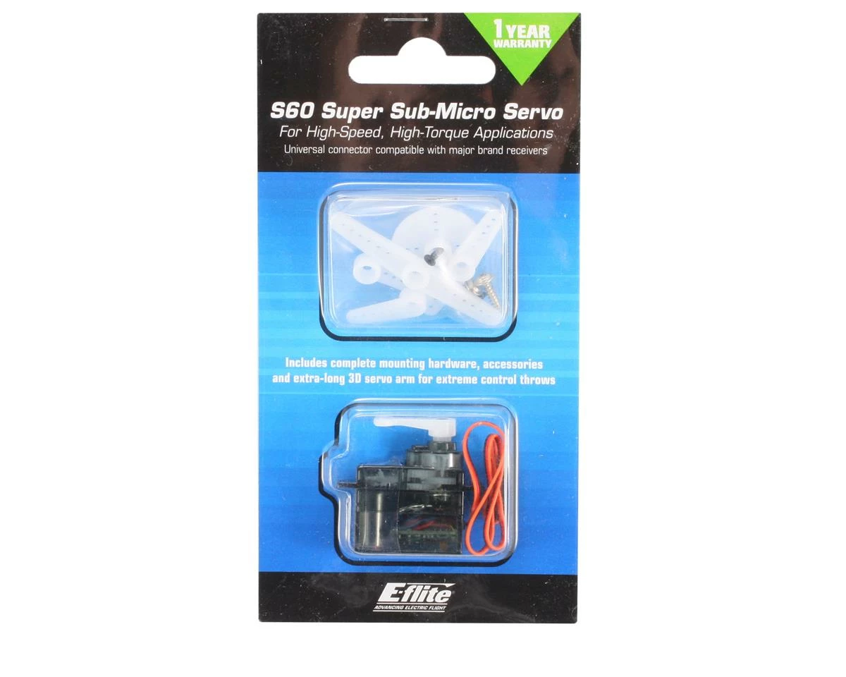 E-Flite 6.0-Gram Super Sub-Micro S60 Servo 4 E-Flite 6.0-Gram Super Sub-Micro S60 Servo - Image 2