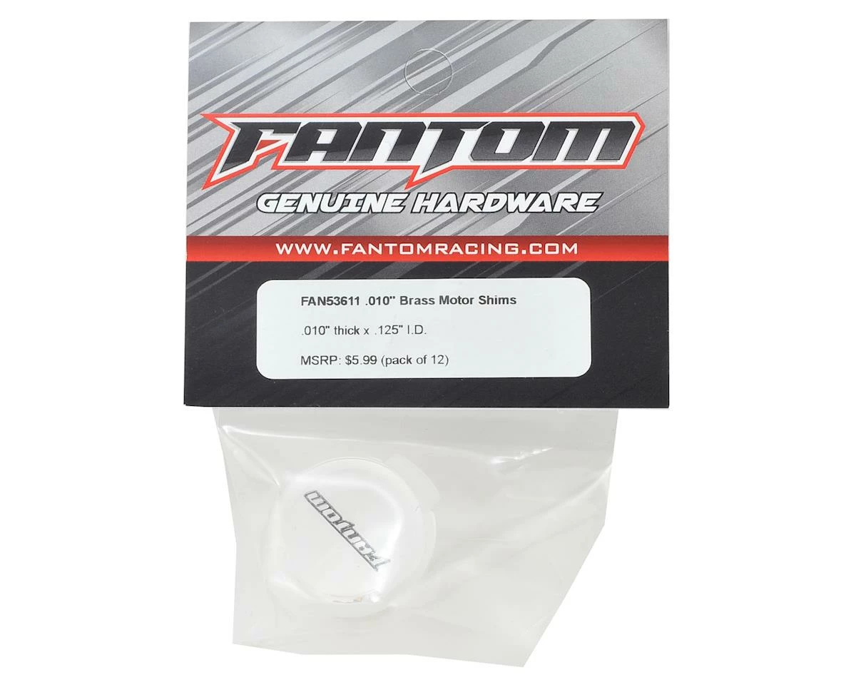 Fantom .012 Brass Motor Spacers (12) 4 Fantom .012 Brass Motor Spacers (12) - Image 2