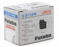FUTABA S3114M Micro Hi-Torque Micro Plug Servo 7 FUTABA S3114M Micro Hi-Torque Micro Plug Servo -SAVOX Shop fut01102265 3 2