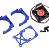 Hot Racing Clip-On Two-Piece Motor Heat Sink W/Fan (Blue) -SAVOX Shop hramh550te06
