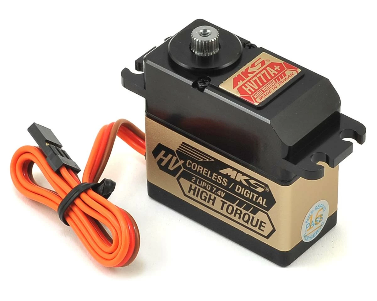 MKS Servos HV777A+ Coreless Titanium Gear High Torque Digital Servo (High Voltage) 3 MKS Servos HV777A+ Coreless Titanium Gear High Torque Digital Servo (High Voltage)
