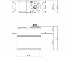 Protek RC 130SS Standard Digital "Super Speed" Metal Gear Servo (High Voltage) 11 Protek RC 130SS Standard Digital "Super Speed" Metal Gear Servo (High Voltage) -SAVOX Shop ptk 130ss 3