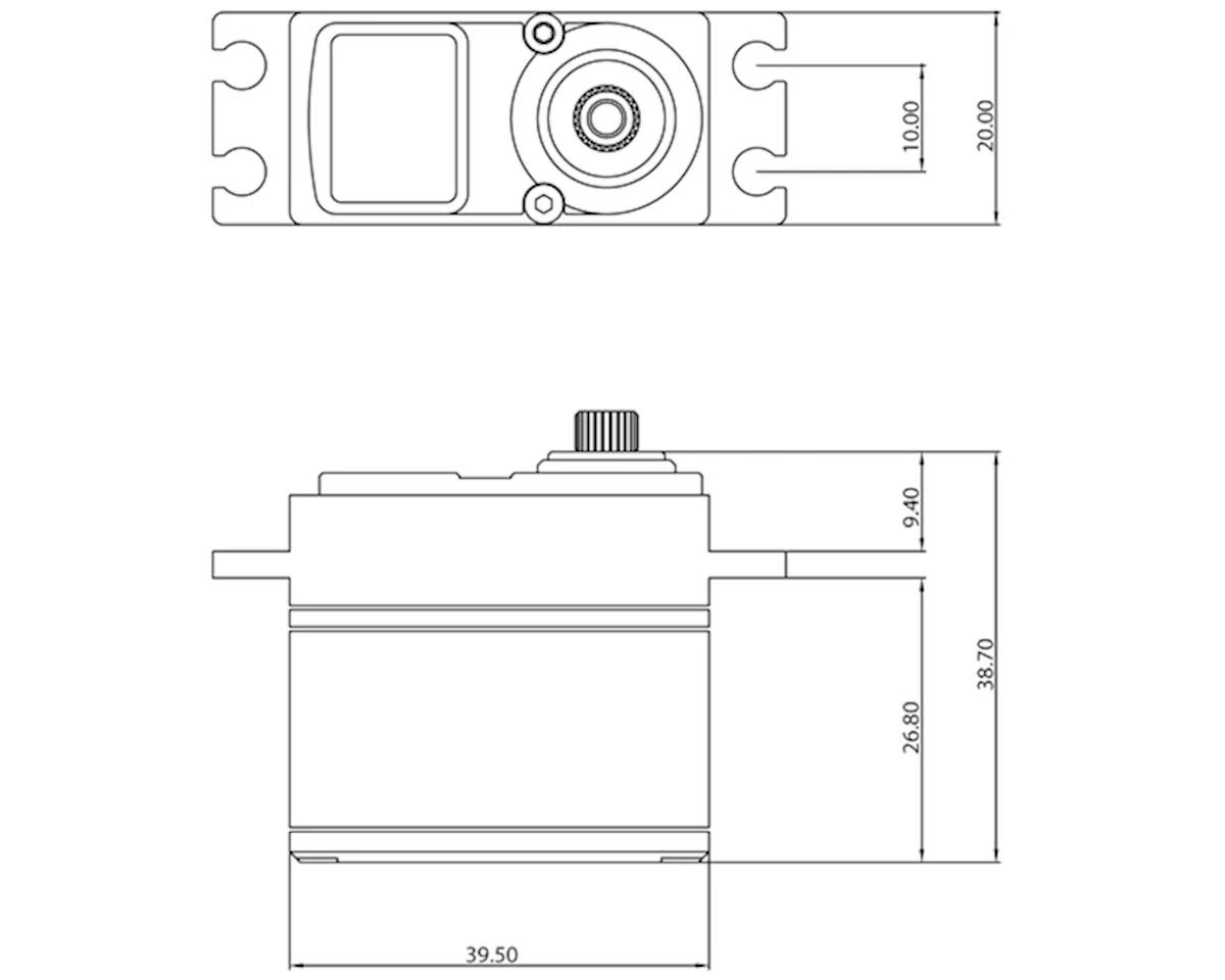 Protek RC 130SS Standard Digital "Super Speed" Metal Gear Servo (High Voltage) 6 Protek RC 130SS Standard Digital "Super Speed" Metal Gear Servo (High Voltage) - Image 4