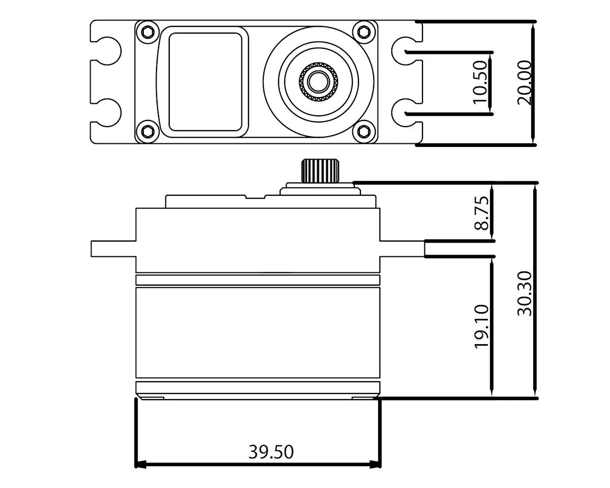 Protek RC 160SS Low Profile Super Speed Metal Gear Servo High Voltage/Metal Case 5 Protek RC 160SS Low Profile Super Speed Metal Gear Servo High Voltage/Metal Case - Image 3