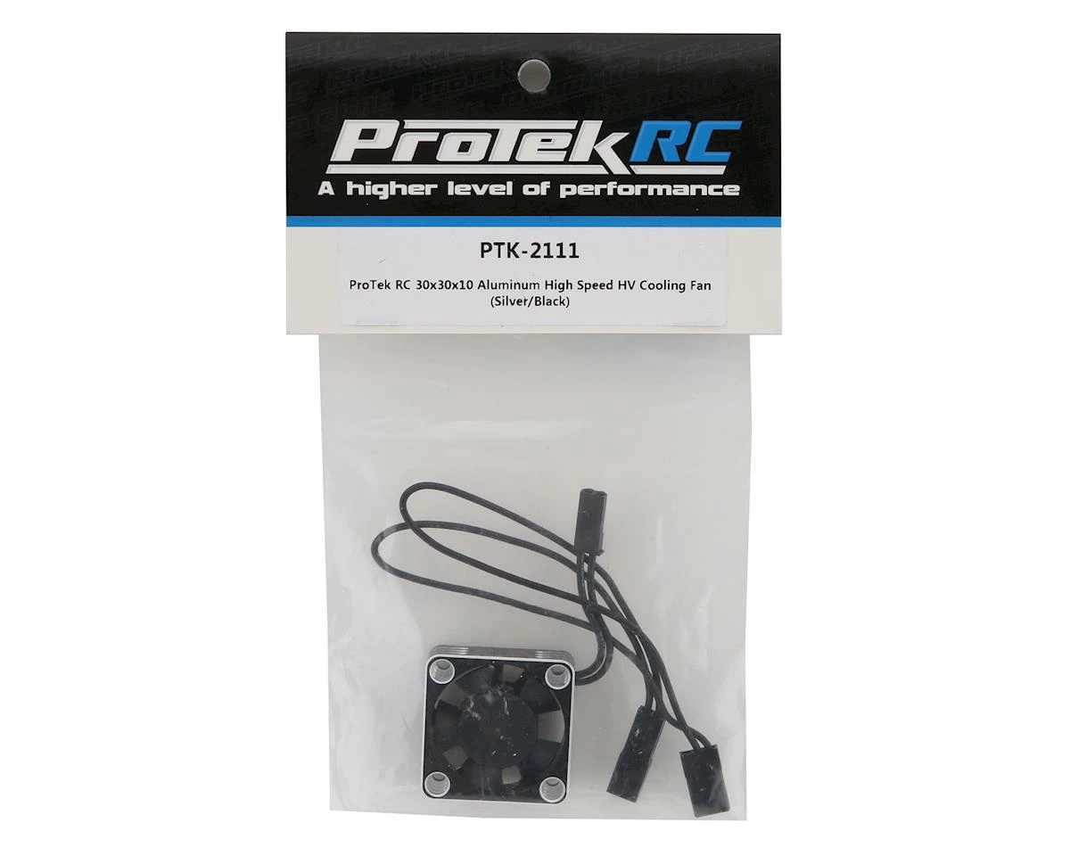 Protek RC 30x30x10mm Aluminum High Speed HV Cooling Fan (Silver/Black) 4 Protek RC 30x30x10mm Aluminum High Speed HV Cooling Fan (Silver/Black) - Image 2