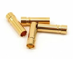 Protek RC 5.0mm "Super Bullet" Solid Gold Connectors (4 Female)