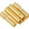 Protek RC 4.0mm "Super Bullet" Solid Gold Connectors (2 Male/2 Female) -SAVOX Shop ptk 5032