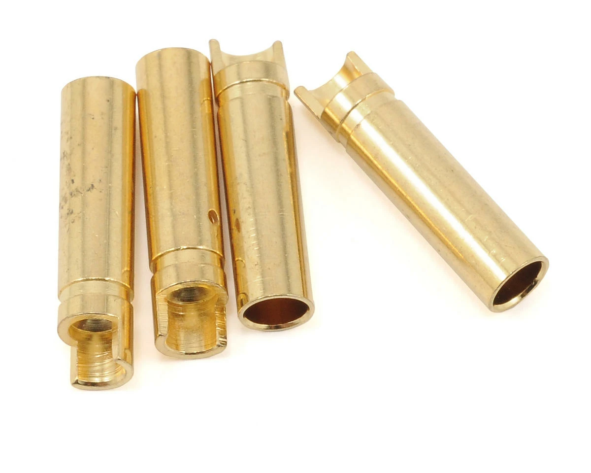 Protek RC 4.0mm "Super Bullet" Solid Gold Connectors (4 Female) 3 Protek RC 4.0mm "Super Bullet" Solid Gold Connectors (4 Female)
