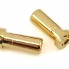 Protek RC Low Profile 5mm "Super Bullet" Solid Gold Connectors (2 Male) -SAVOX Shop ptk 5045