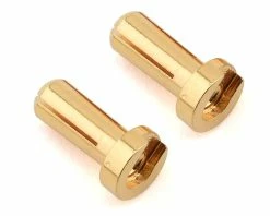 Ruddog 4mm Gold Male Bullet Plug (2) (12mm Long)