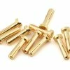 Ruddog 4mm Gold Male Bullet Plug (10) (18mm Long) -SAVOX Shop rdgrp 0186