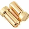 Ruddog 5mm Short Gold Male Bullet Plug (2) (10mm Long) -SAVOX Shop rdgrp 0195