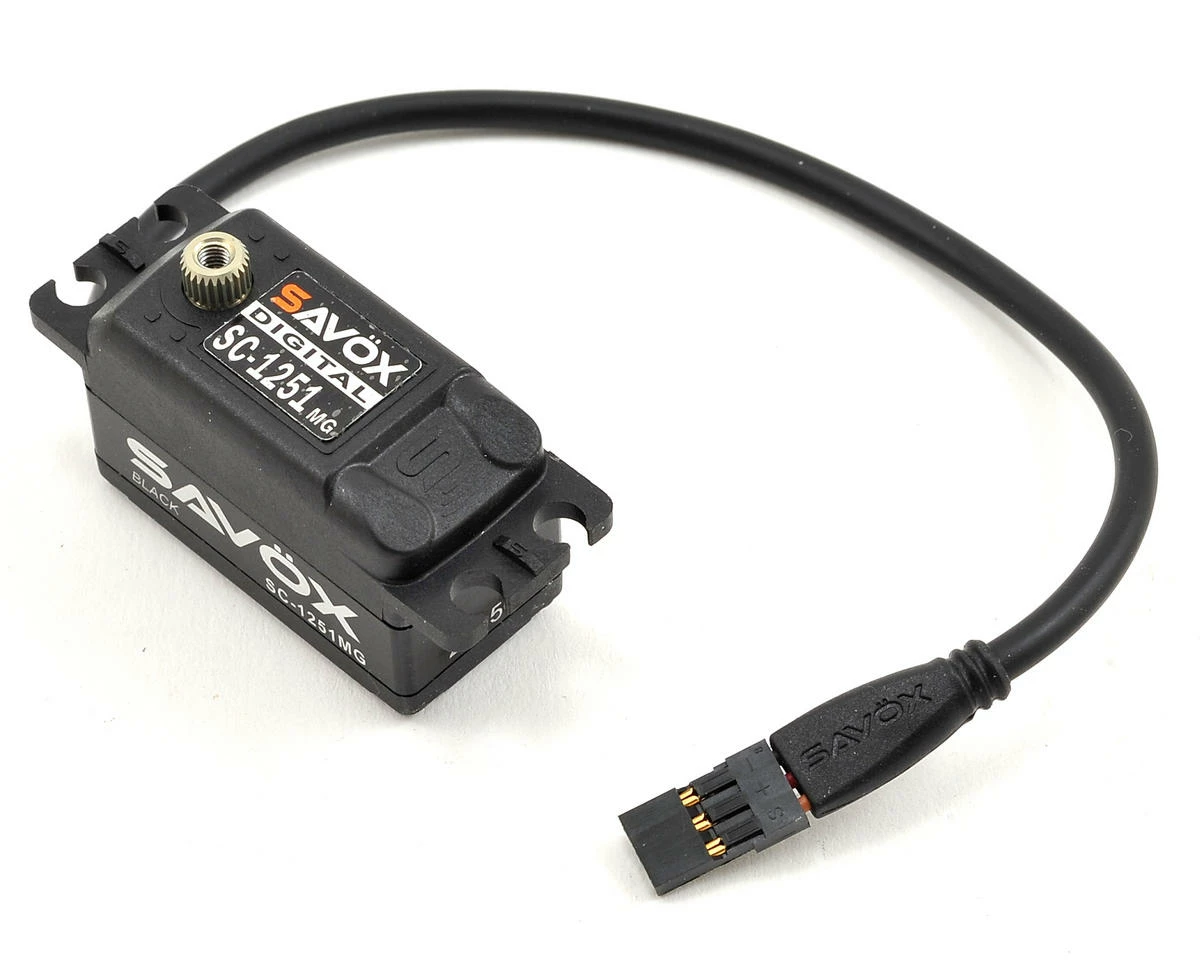 Savox SC-1251MG Black Edition Low Profile Digital "High Speed" Metal Gear Servo 3 Savox SC-1251MG Black Edition Low Profile Digital "High Speed" Metal Gear Servo