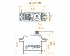 Spektrum RC A4040 MT/HS Micro Metal Gear Servo (High Voltage) -SAVOX Shop spmsa4040 3