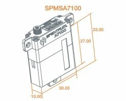 Spektrum RC A7100 MT/MS Metal Gear Wing Servo (High Voltage) -SAVOX Shop spmsa7100 3