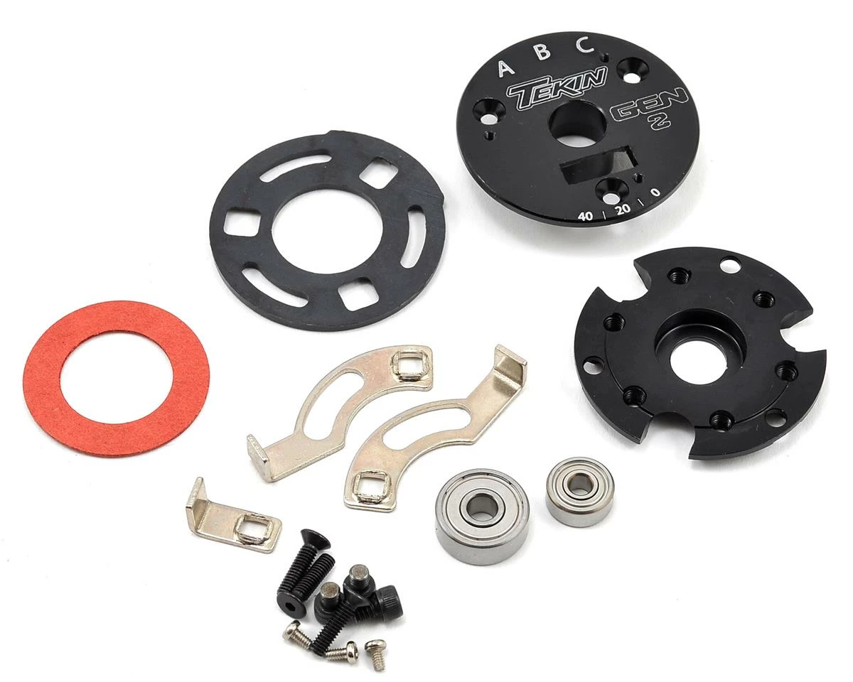 TEKIN Redline Gen2 Front/Rear Cap & Bearing Set 3 TEKIN Redline Gen2 Front/Rear Cap & Bearing Set