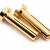 TQ WIRE 4mm Low Profile Male Bullet Connectors (Gold) (18mm) (2) -SAVOX Shop tqw2501