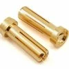 TQ WIRE 5mm "Low Profile" Male Bullet Connector (Gold) (2) -SAVOX Shop tqwc2507