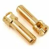 TQ WIRE 5mm "Flat Top" Male Bullet Connector (Gold) (2) -SAVOX Shop tqwc2508
