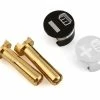 Whitz Racing Products Battery Grabs W/4mm Bullets (Silver) -SAVOX Shop wrp grb sil 4