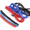 YEAH RACING Silicone Wire Set (Red, Black & Blue) (3) (1.9') (14AWG) W/Heat Shrink -SAVOX Shop yea wpt 0031
