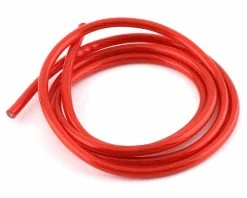 YEAH RACING 12AWG Transparent Wire (Red) (3.2')