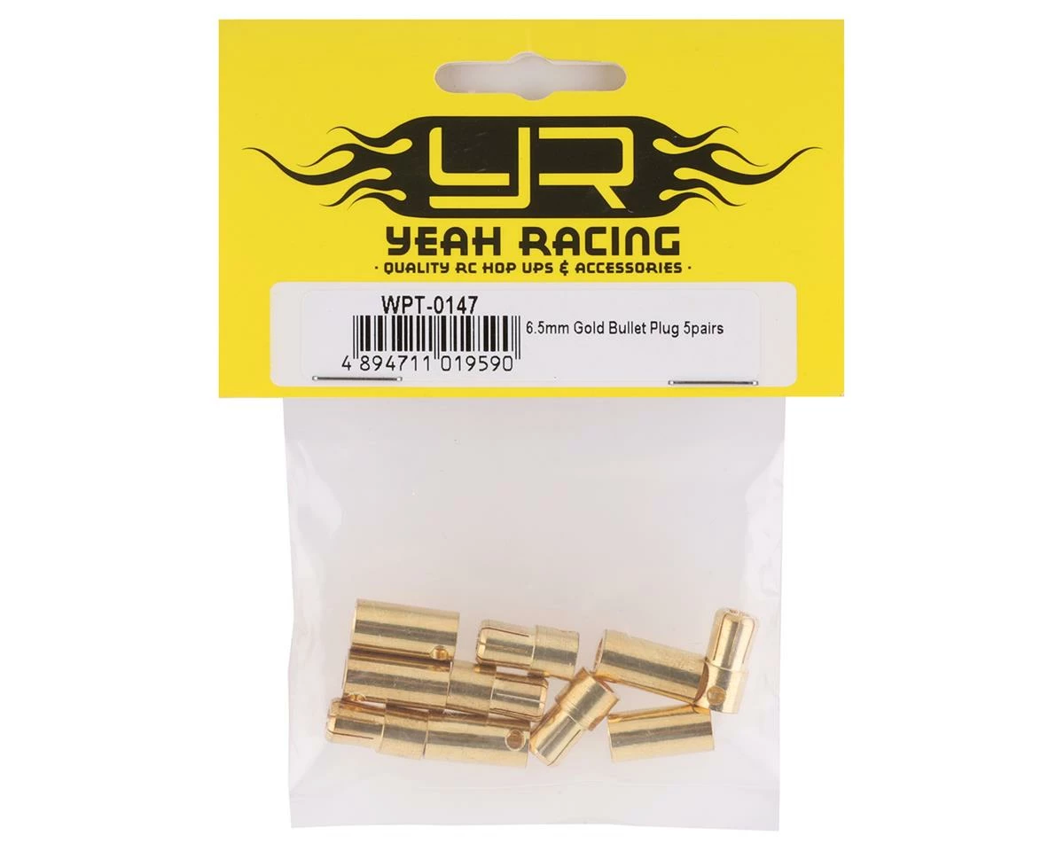 YEAH RACING 6.5mm High Current Bullet Plugs (5 Female/5 Male) 4 YEAH RACING 6.5mm High Current Bullet Plugs (5 Female/5 Male) - Image 2