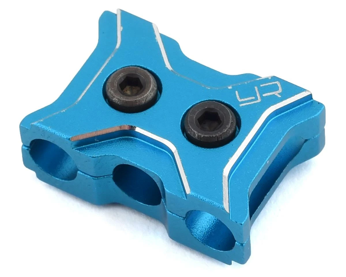 YEAH RACING Aluminum 12-14 Gauge Wire Clamp (Blue) 3 YEAH RACING Aluminum 12-14 Gauge Wire Clamp (Blue)