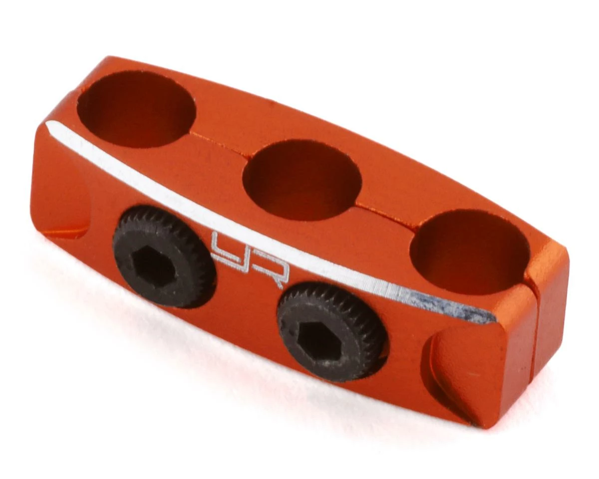 YEAH RACING 12-14AWG Aluminum Motor Wire Organizer Clamp (Orange) 3 YEAH RACING 12-14AWG Aluminum Motor Wire Organizer Clamp (Orange)