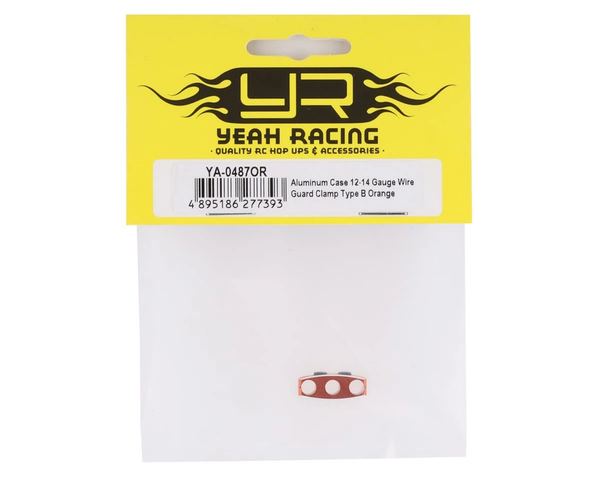 YEAH RACING 12-14AWG Aluminum Motor Wire Organizer Clamp (Orange) 4 YEAH RACING 12-14AWG Aluminum Motor Wire Organizer Clamp (Orange) - Image 2