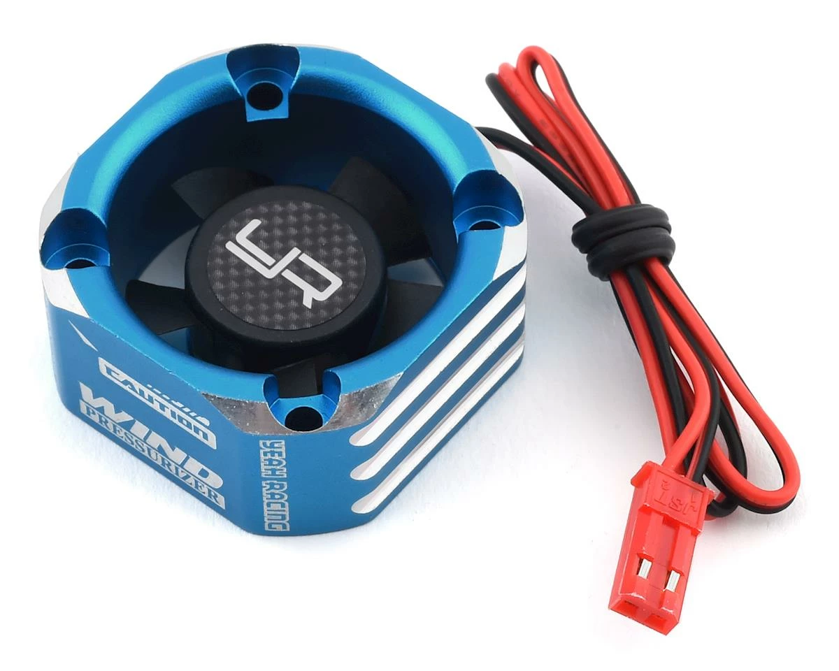 YEAH RACING 30x30 Aluminum Case Booster Fan (Blue) 3 YEAH RACING 30x30 Aluminum Case Booster Fan (Blue)
