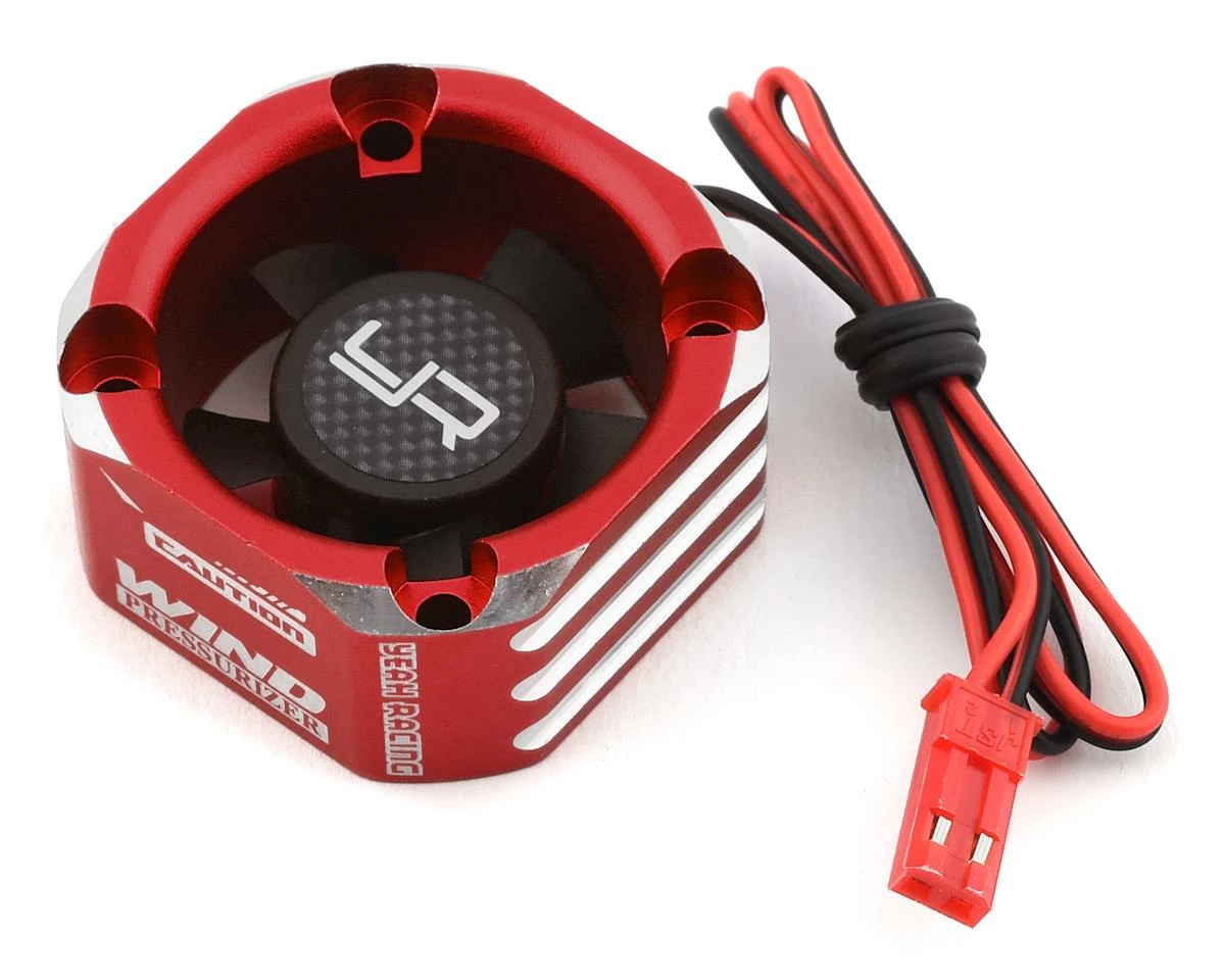 YEAH RACING 30x30 Aluminum Case Booster Fan (Red) 3 YEAH RACING 30x30 Aluminum Case Booster Fan (Red)