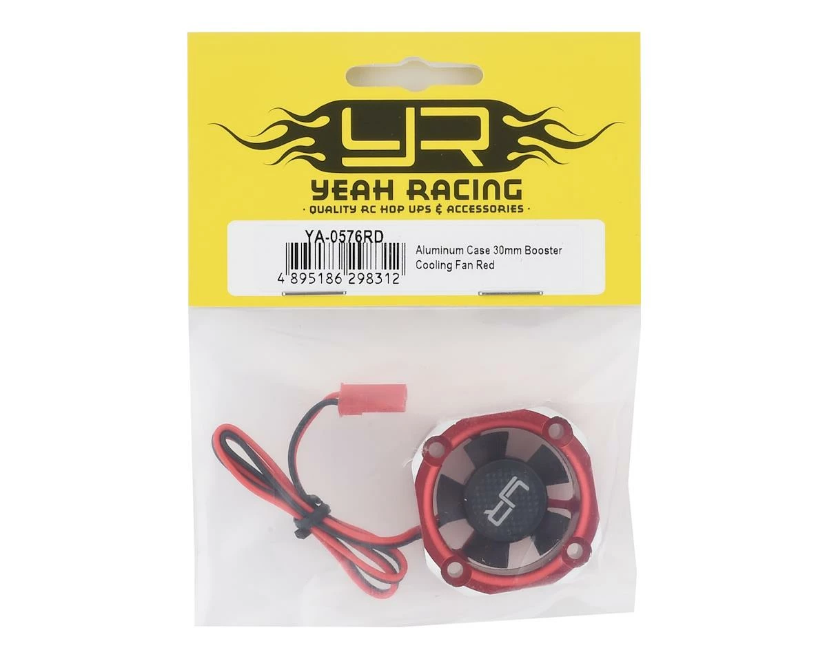 YEAH RACING 30x30 Aluminum Case Booster Fan (Red) 4 YEAH RACING 30x30 Aluminum Case Booster Fan (Red) - Image 2