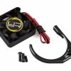 YEAH RACING 1/8 Aluminum Fan Mount Clamp W/40mm Cooling Fans (Black) -SAVOX Shop yea ya 0581bk