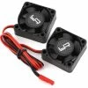 YEAH RACING 30x30x10mm Twin Tornado High Speed Fan Set (Black) (2) -SAVOX Shop yea ya 0641