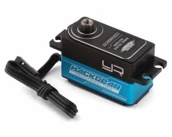 YEAH RACING 10kg Low Profile Coreless Metal Gear Servo (Blue) (High Voltage/Metal Case)