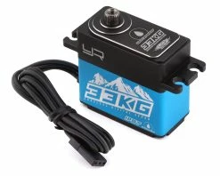 YEAH RACING 33kg Standard Coreless Metal Gear Waterproof Servo (Blue) (High Voltage/Metal Case)